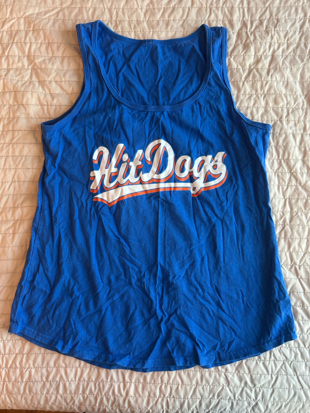 Hit dogs baseball sleeveless cotton tank